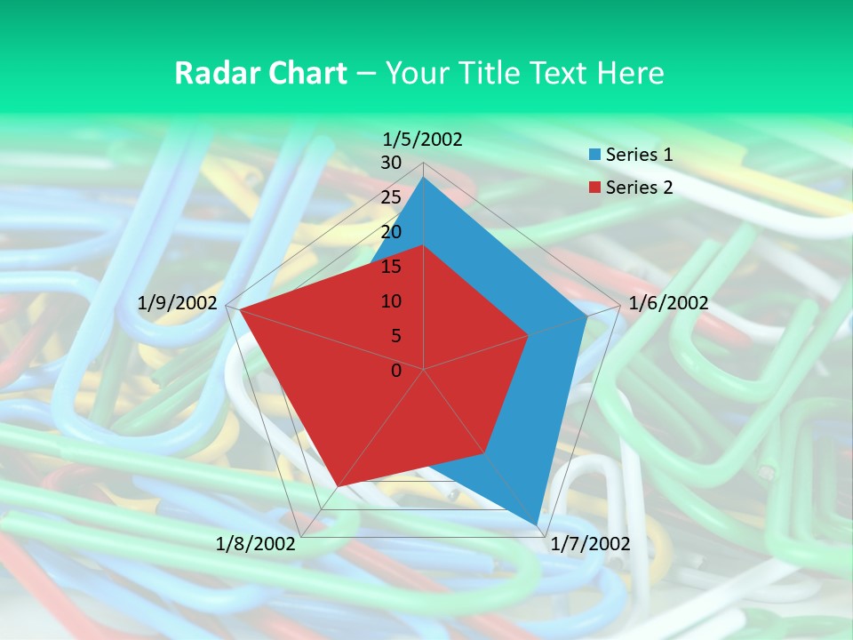 Pile Of Multicolored Clamps PowerPoint Template