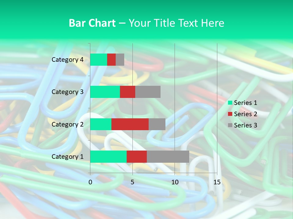 Pile Of Multicolored Clamps PowerPoint Template