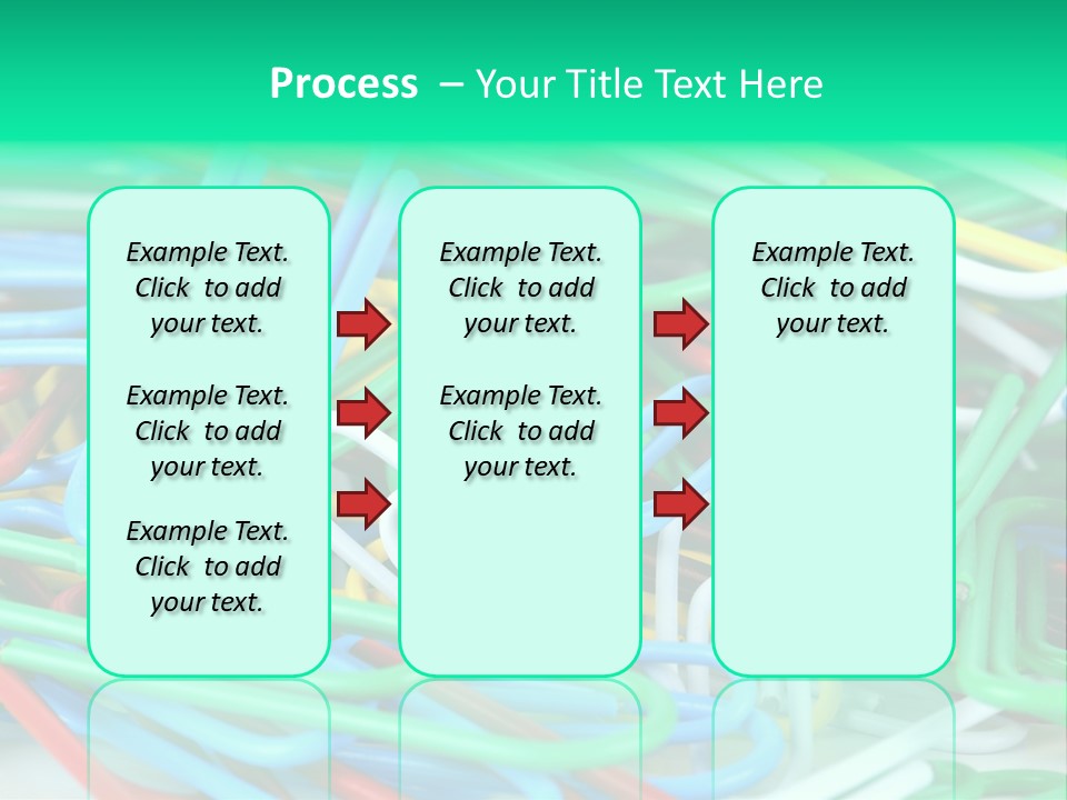Pile Of Multicolored Clamps PowerPoint Template