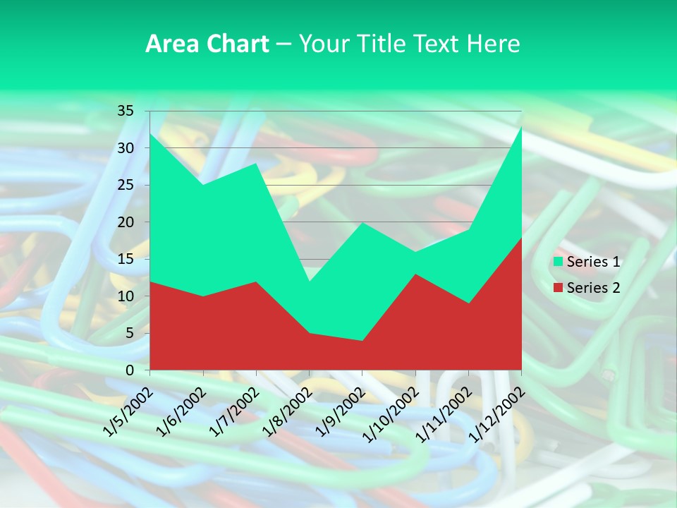 Pile Of Multicolored Clamps PowerPoint Template