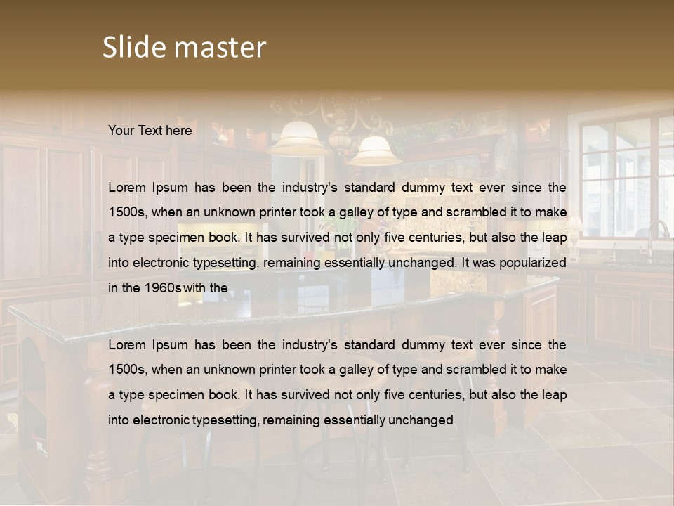 Gourmet Kitchen PowerPoint Template