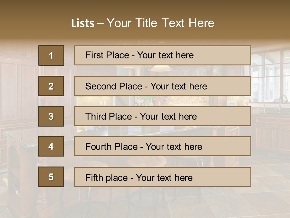 Gourmet Kitchen PowerPoint Template