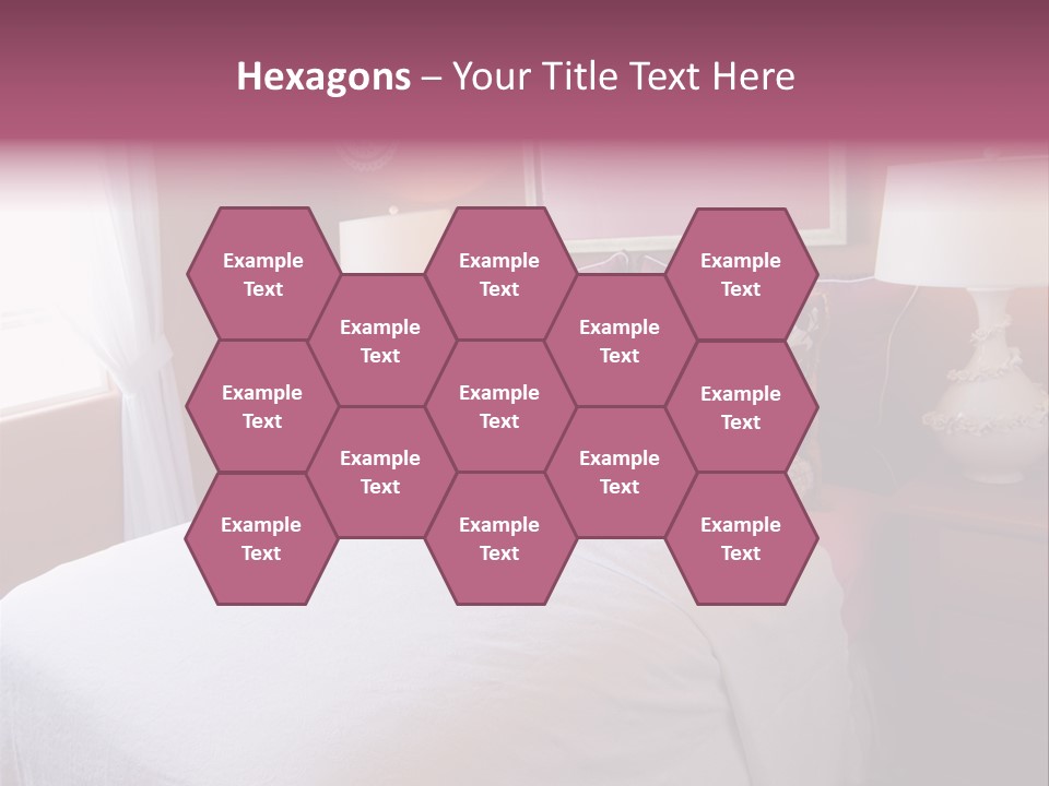 Attractive Fun Bright Modern Bedroom For Young Girls. PowerPoint Template