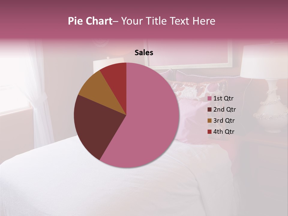 Attractive Fun Bright Modern Bedroom For Young Girls. PowerPoint Template