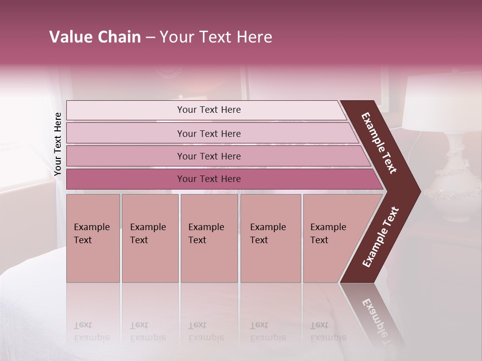 Attractive Fun Bright Modern Bedroom For Young Girls. PowerPoint Template