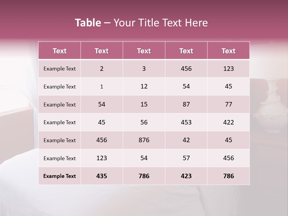 Attractive Fun Bright Modern Bedroom For Young Girls. PowerPoint Template