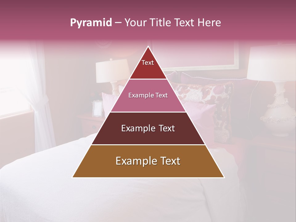 Attractive Fun Bright Modern Bedroom For Young Girls. PowerPoint Template