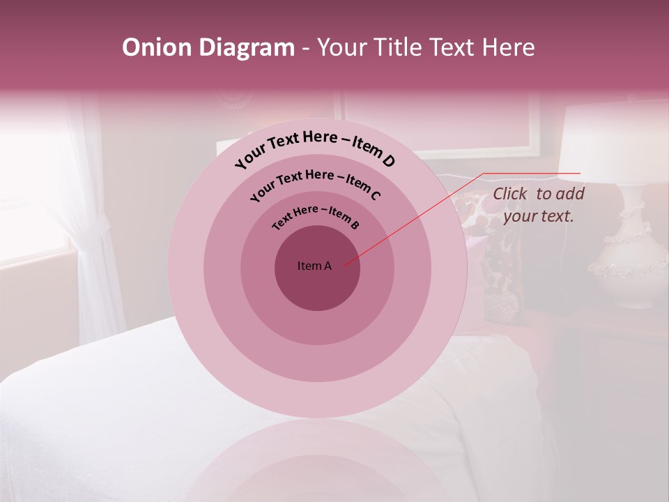 Attractive Fun Bright Modern Bedroom For Young Girls. PowerPoint Template