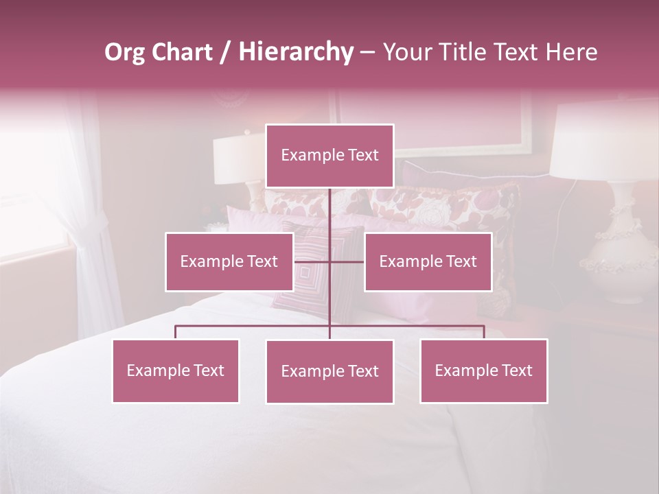 Attractive Fun Bright Modern Bedroom For Young Girls. PowerPoint Template