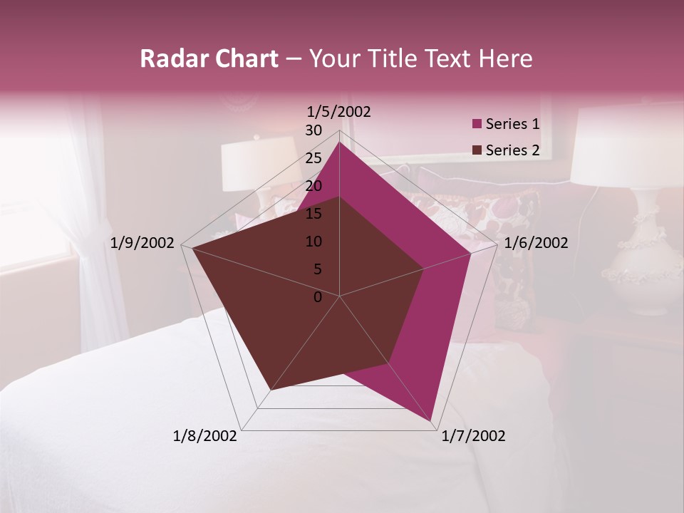 Attractive Fun Bright Modern Bedroom For Young Girls. PowerPoint Template