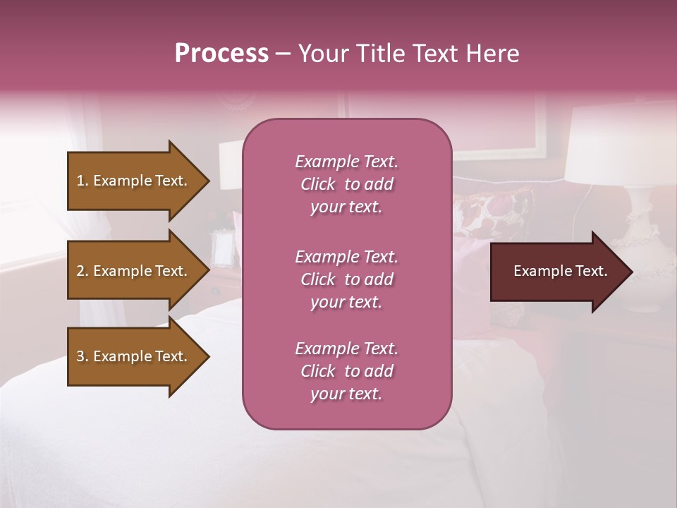 Attractive Fun Bright Modern Bedroom For Young Girls. PowerPoint Template