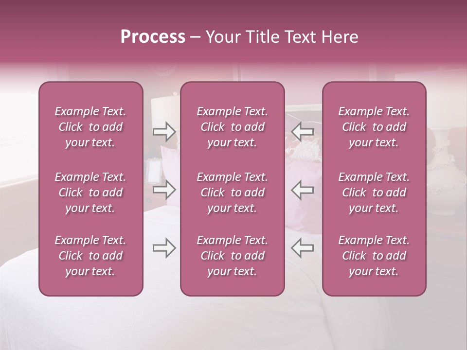 Attractive Fun Bright Modern Bedroom For Young Girls. PowerPoint Template