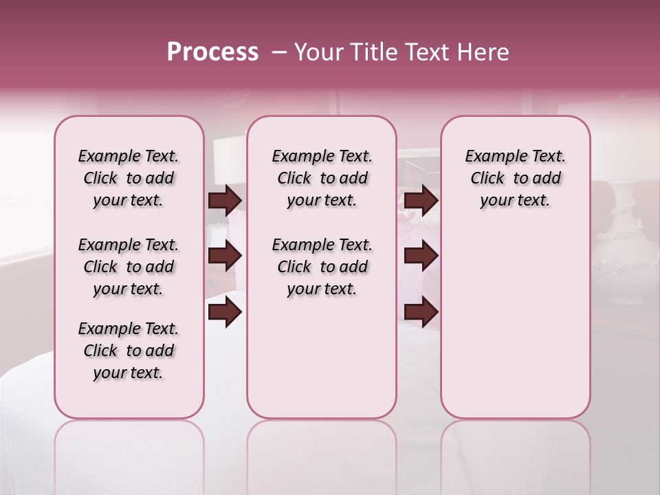 Attractive Fun Bright Modern Bedroom For Young Girls. PowerPoint Template