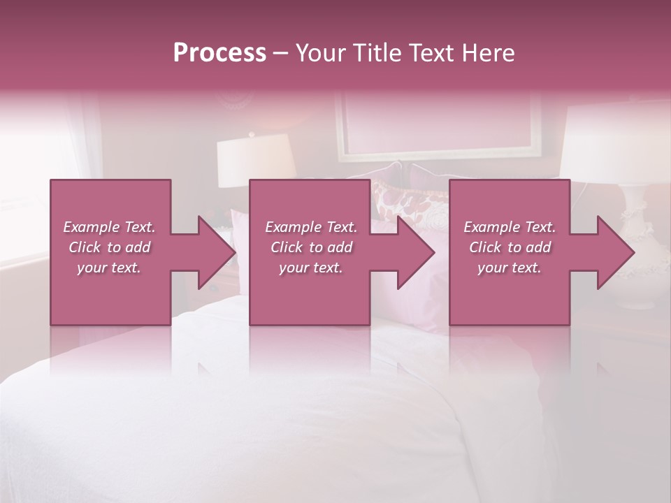 Attractive Fun Bright Modern Bedroom For Young Girls. PowerPoint Template