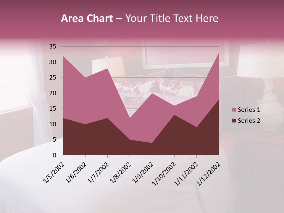 Attractive Fun Bright Modern Bedroom For Young Girls. PowerPoint Template