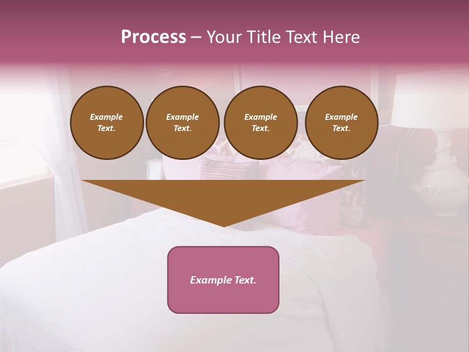 Attractive Fun Bright Modern Bedroom For Young Girls. PowerPoint Template