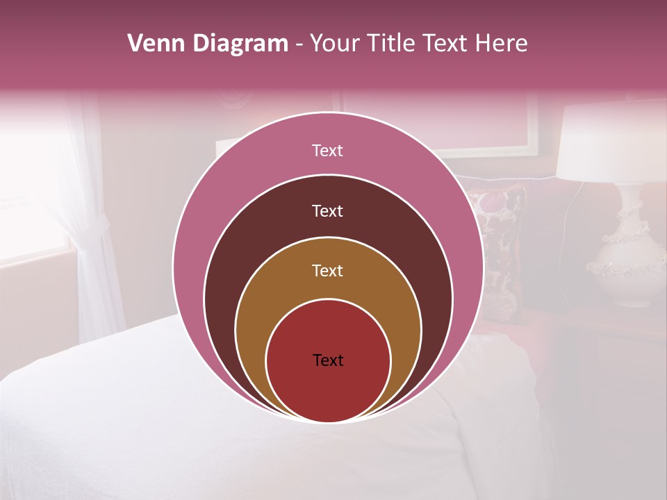 Attractive Fun Bright Modern Bedroom For Young Girls. PowerPoint Template