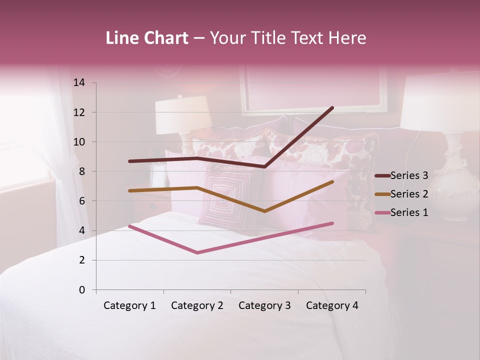 Attractive Fun Bright Modern Bedroom For Young Girls. PowerPoint Template