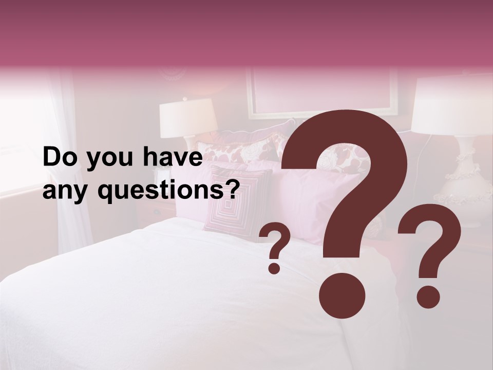 Attractive Fun Bright Modern Bedroom For Young Girls. PowerPoint Template