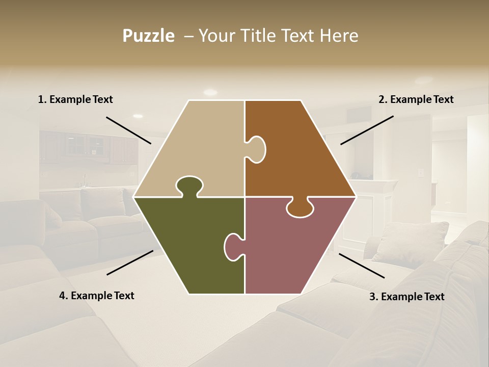 Basement In Luxury Home PowerPoint Template