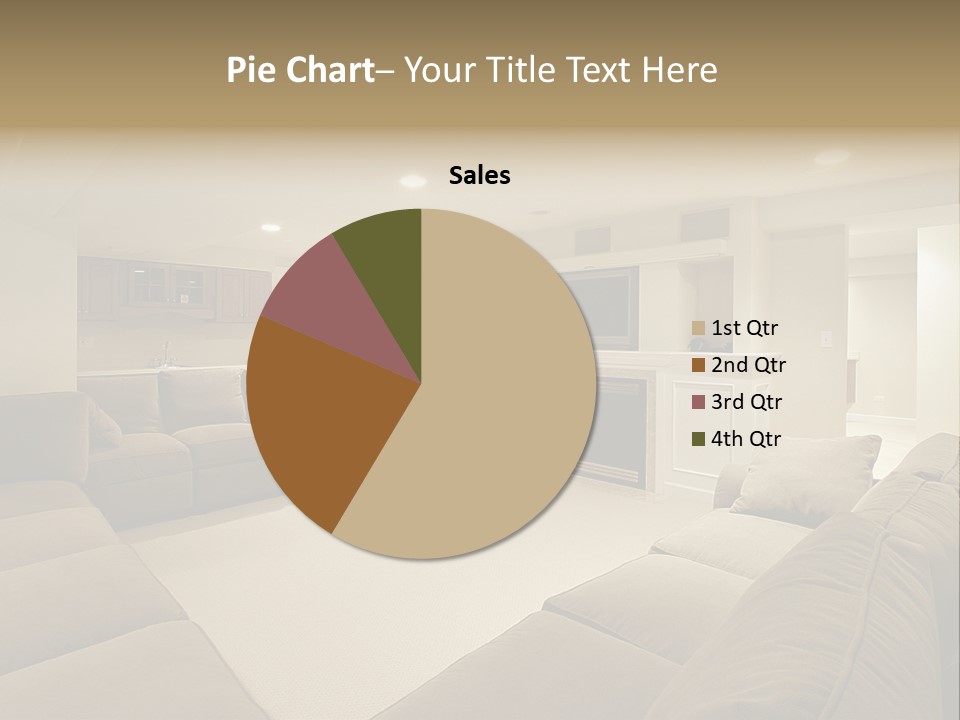 Basement In Luxury Home PowerPoint Template