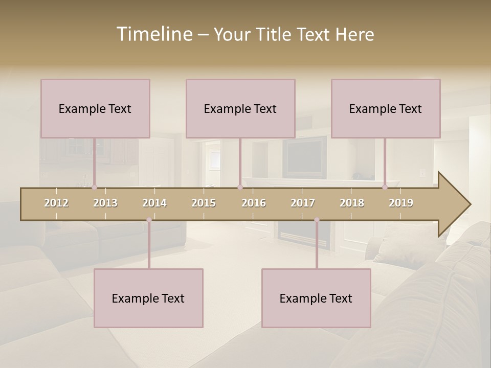 Basement In Luxury Home PowerPoint Template
