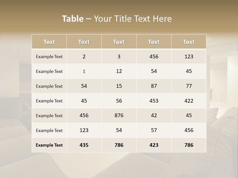 Basement In Luxury Home PowerPoint Template