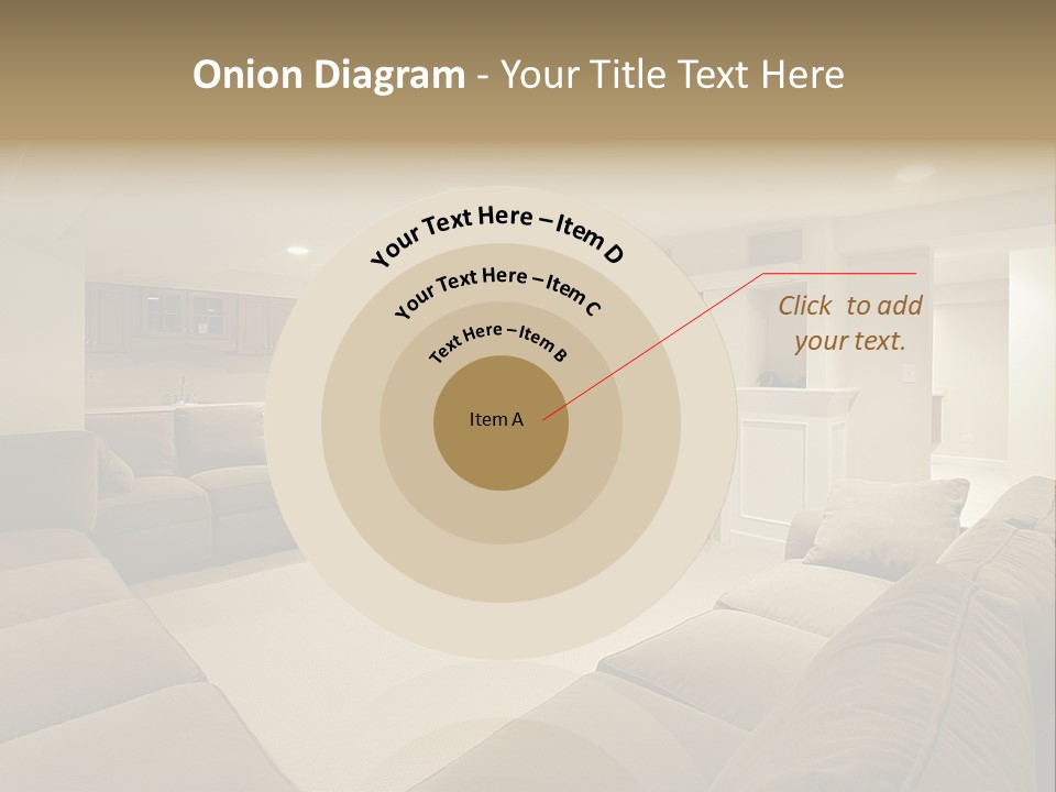 Basement In Luxury Home PowerPoint Template