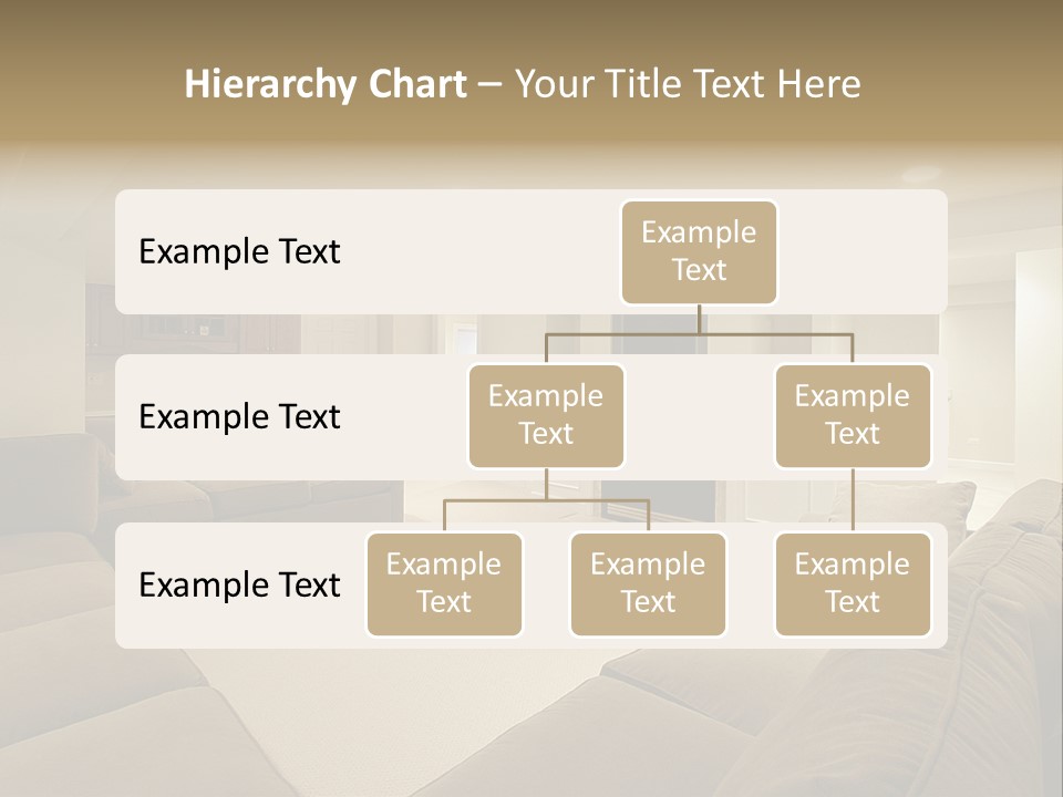 Basement In Luxury Home PowerPoint Template