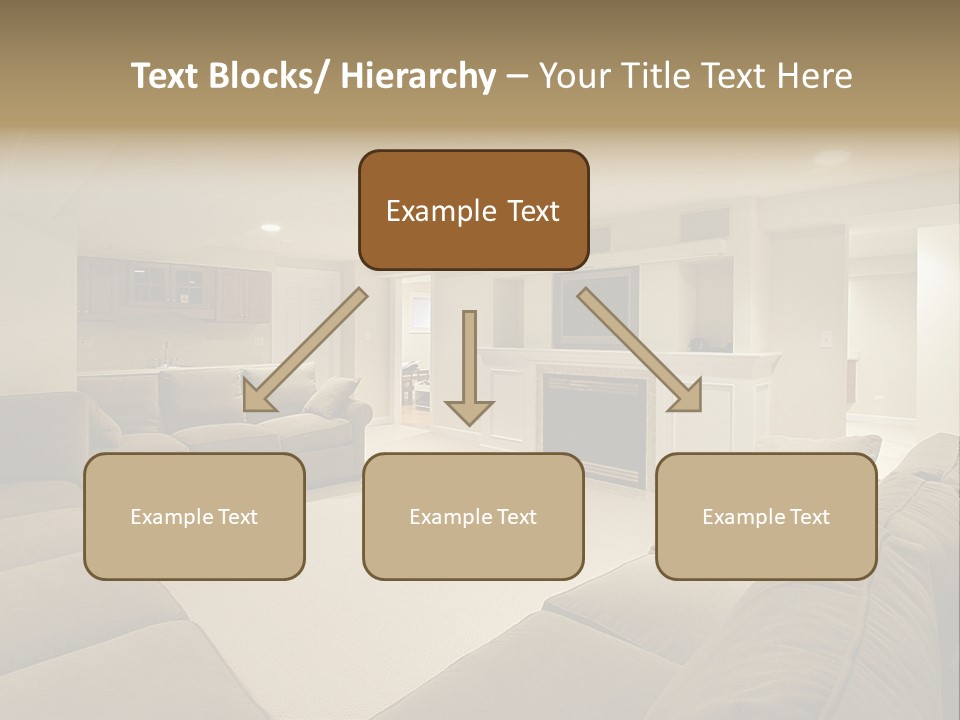 Basement In Luxury Home PowerPoint Template