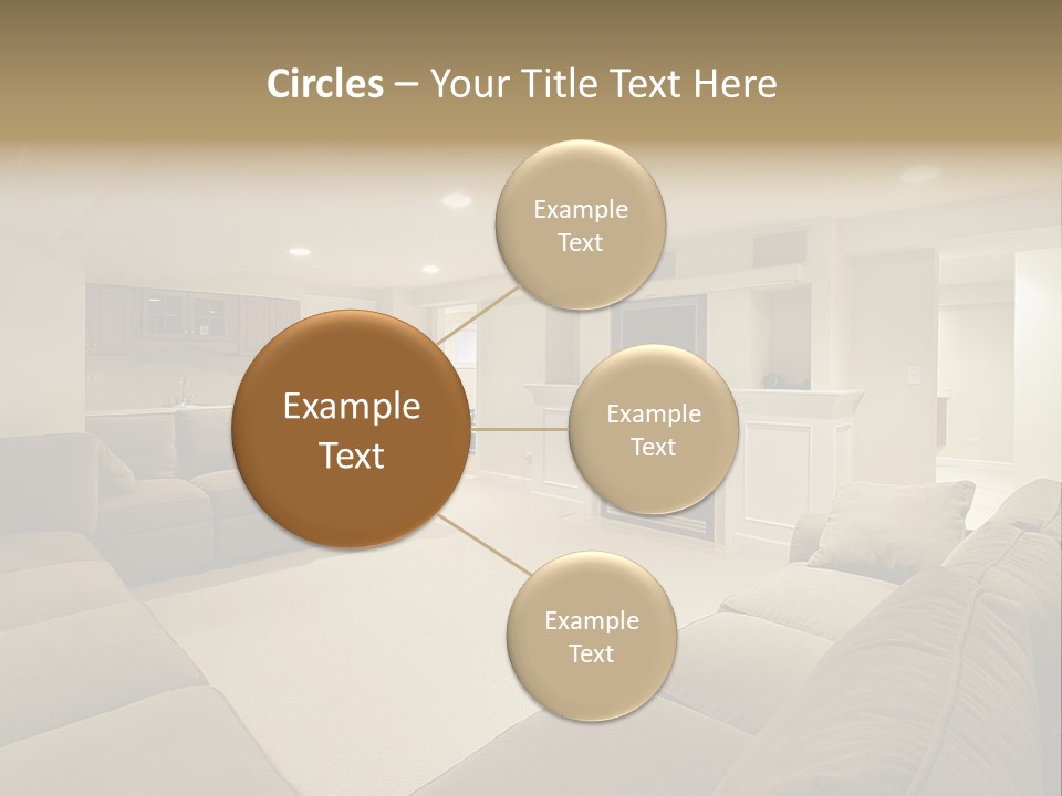 Basement In Luxury Home PowerPoint Template