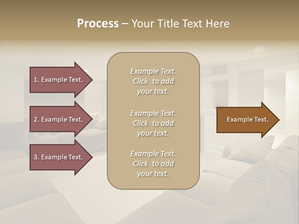 Basement In Luxury Home PowerPoint Template