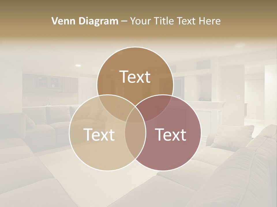 Basement In Luxury Home PowerPoint Template