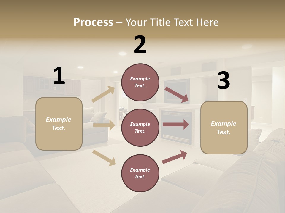 Basement In Luxury Home PowerPoint Template
