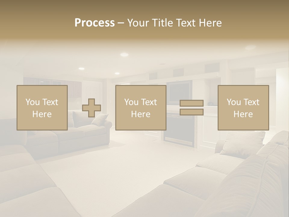 Basement In Luxury Home PowerPoint Template