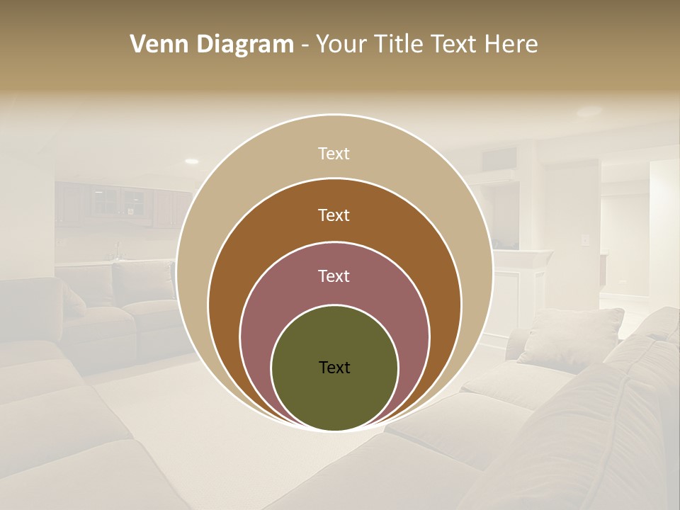 Basement In Luxury Home PowerPoint Template