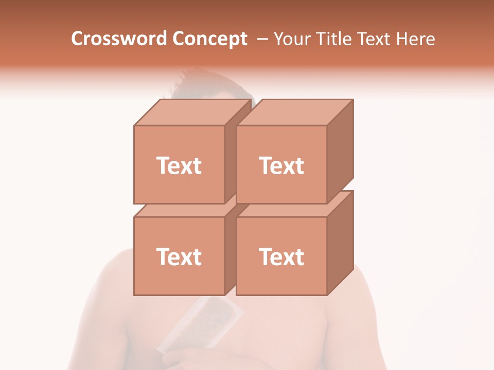 Man Waxing His Breast To Depilate Hair PowerPoint Template