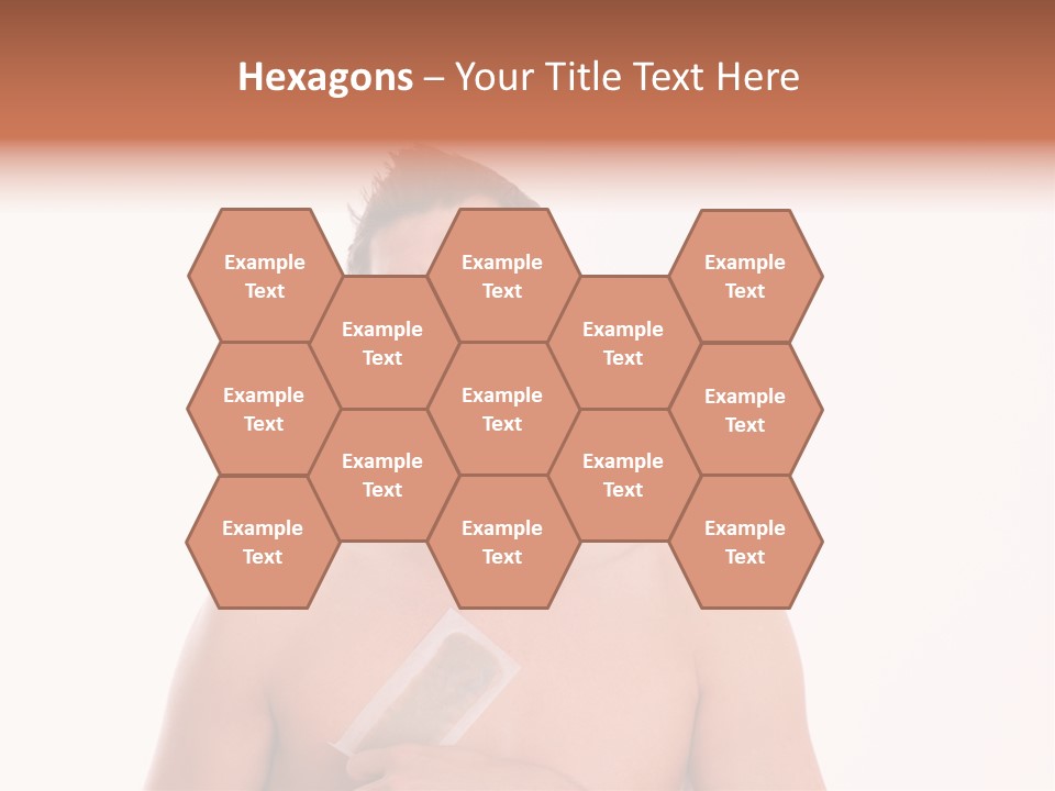 Man Waxing His Breast To Depilate Hair PowerPoint Template