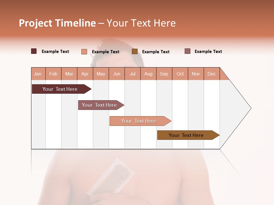 Man Waxing His Breast To Depilate Hair PowerPoint Template