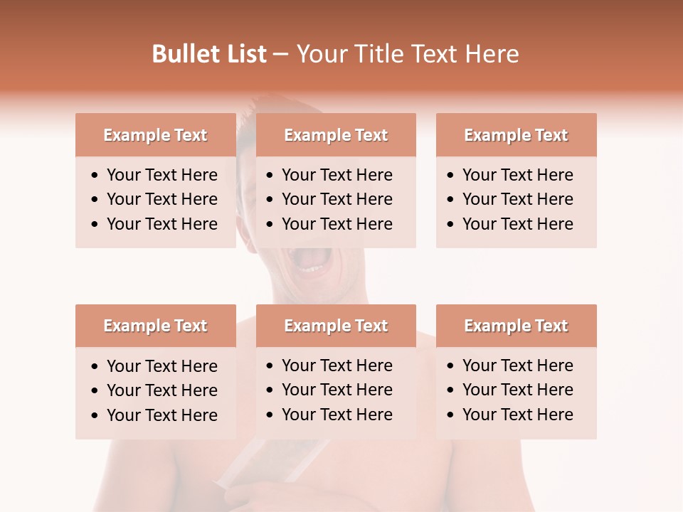 Man Waxing His Breast To Depilate Hair PowerPoint Template