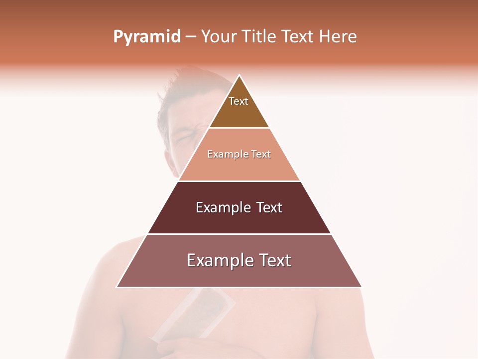 Man Waxing His Breast To Depilate Hair PowerPoint Template