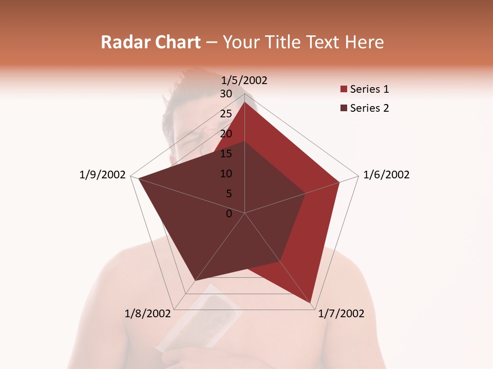 Man Waxing His Breast To Depilate Hair PowerPoint Template