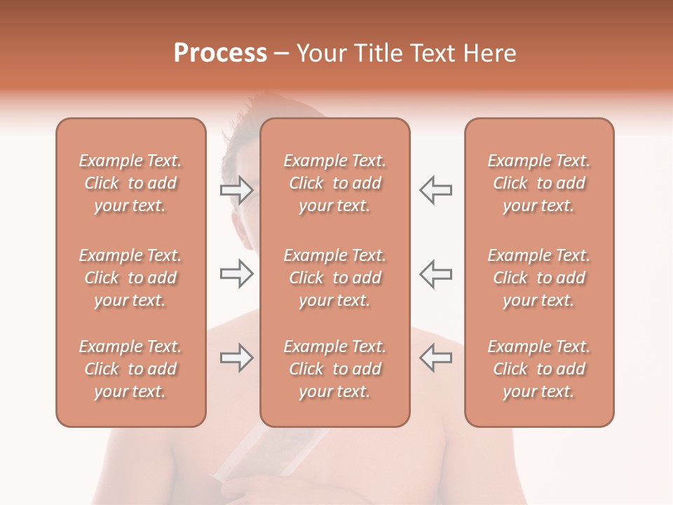 Man Waxing His Breast To Depilate Hair PowerPoint Template