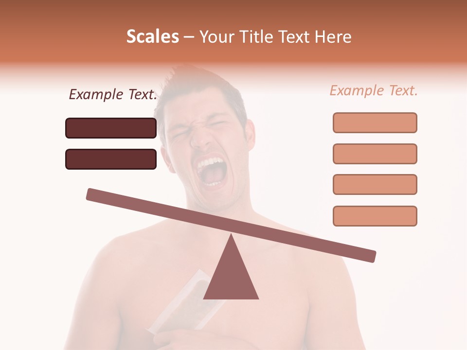 Man Waxing His Breast To Depilate Hair PowerPoint Template
