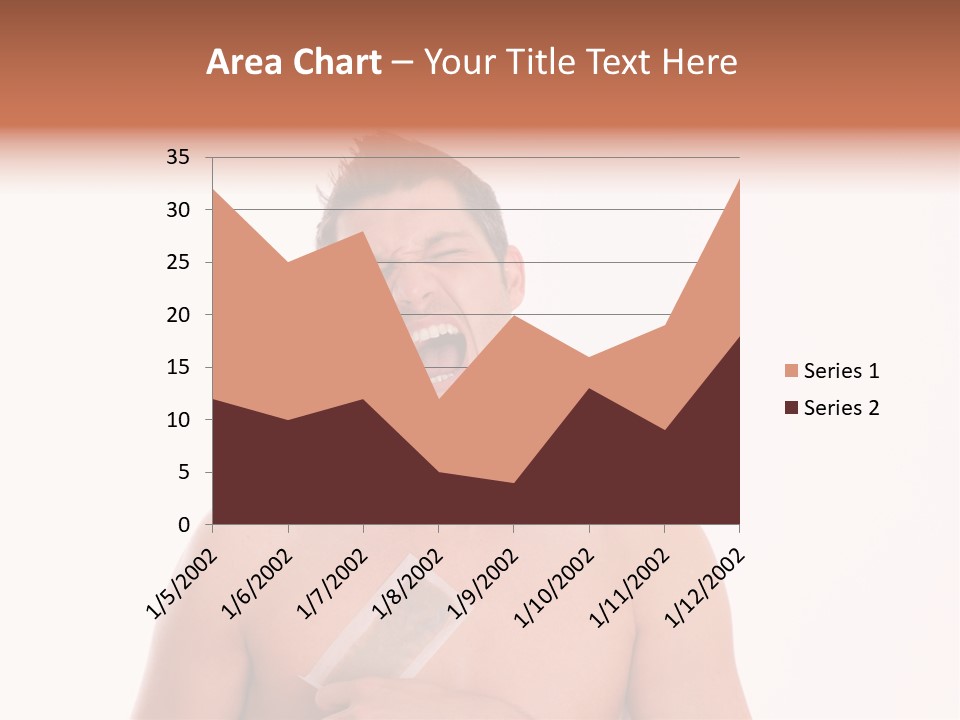 Man Waxing His Breast To Depilate Hair PowerPoint Template