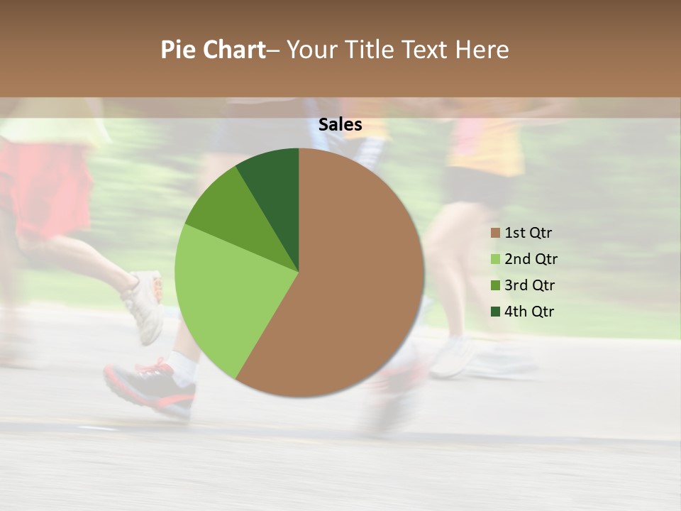 Marathon Runners (In Camera Motion Blur) PowerPoint Template