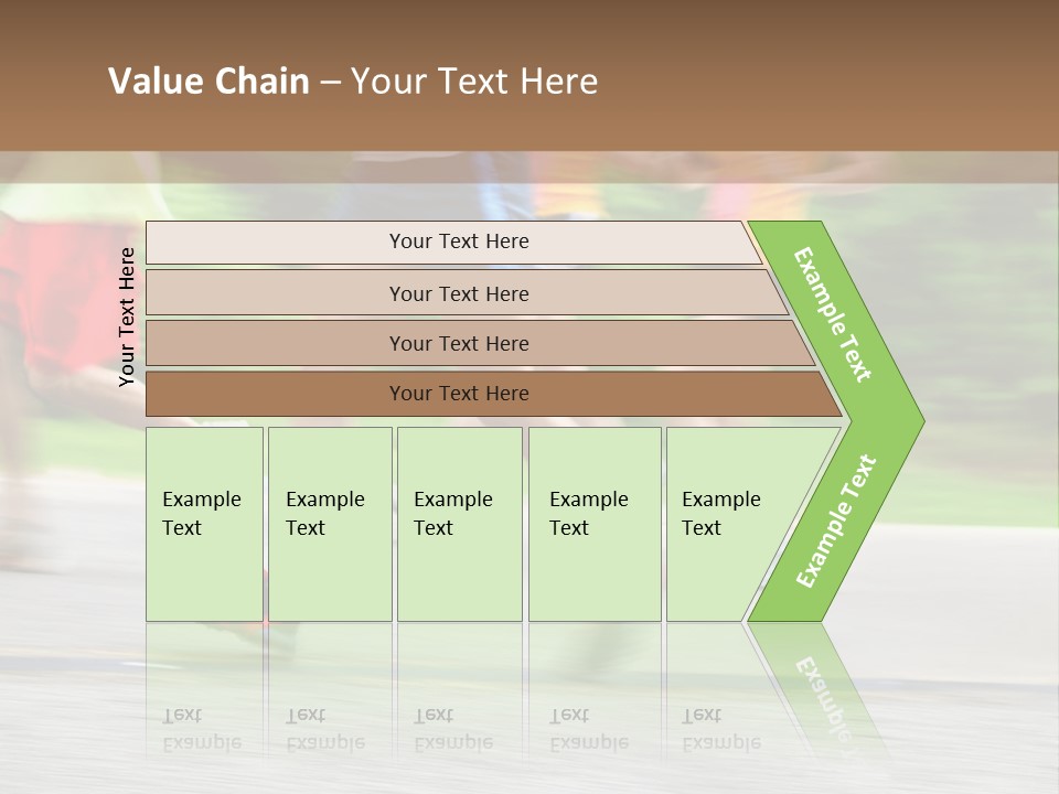 Marathon Runners (In Camera Motion Blur) PowerPoint Template