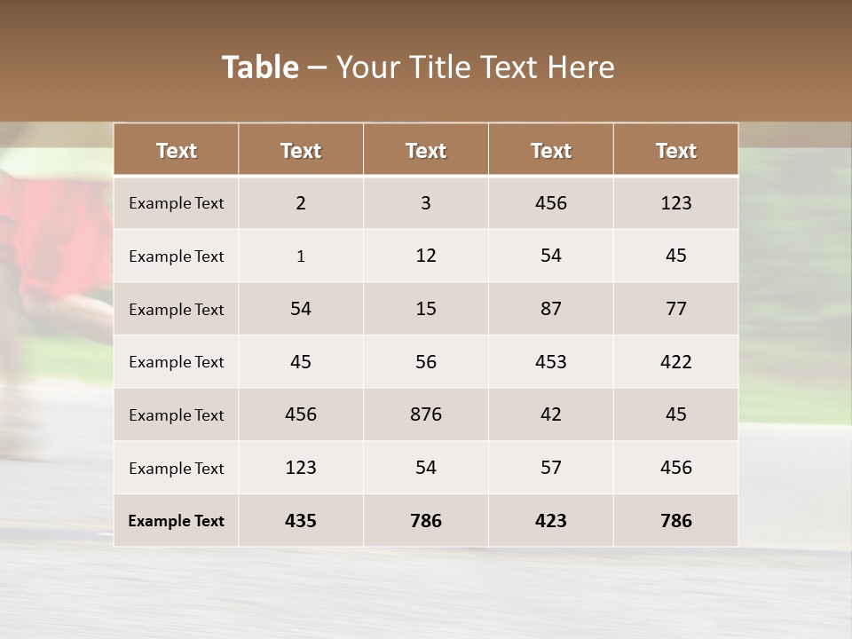 Marathon Runners (In Camera Motion Blur) PowerPoint Template
