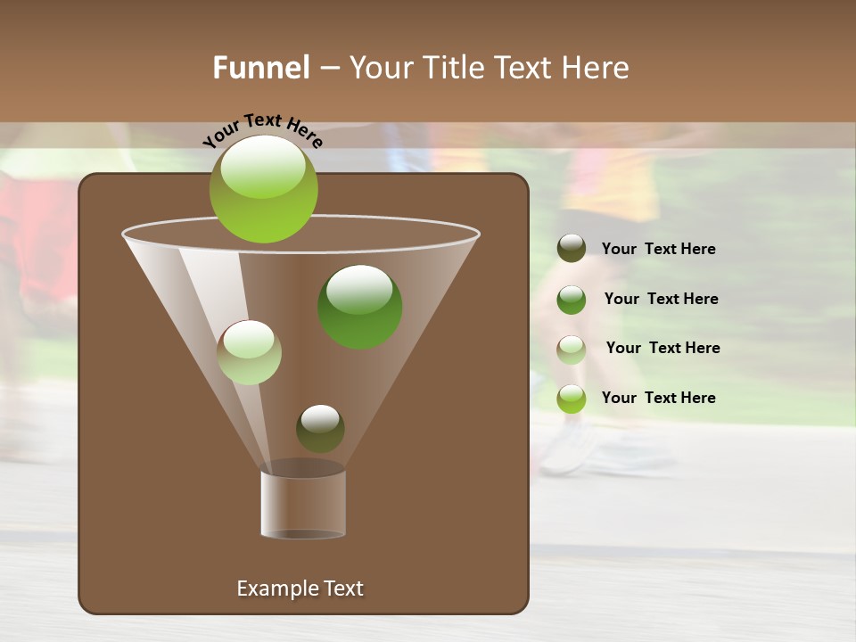 Marathon Runners (In Camera Motion Blur) PowerPoint Template