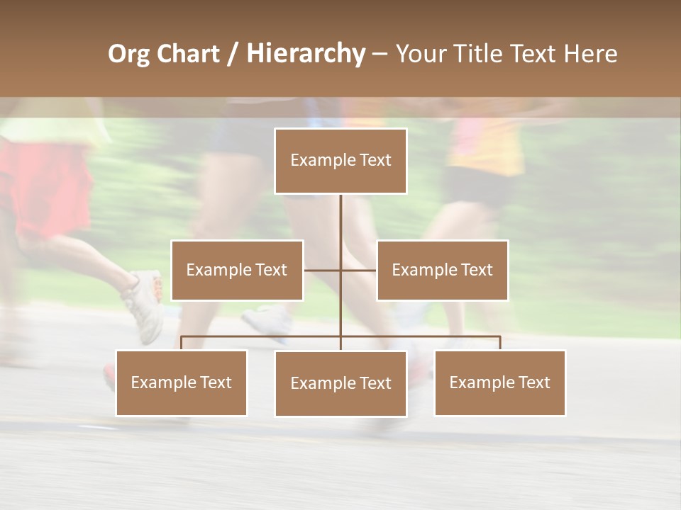 Marathon Runners (In Camera Motion Blur) PowerPoint Template